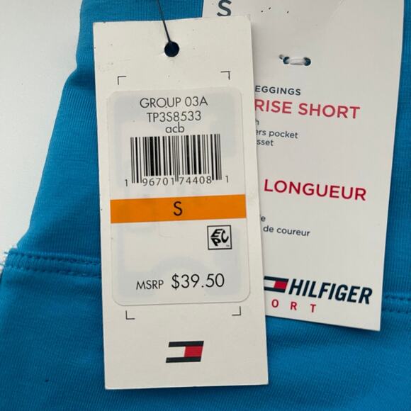 NWT Tommy Hilfiger Women's Logo Taping Stretch High Rise Short Small - Picture 7 of 10